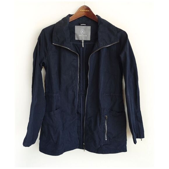 Aether Arden Jacket Blue Size Small Structured Wax - Picture 2 of 14